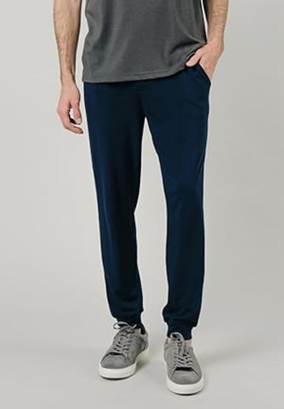 Cozy Earth Men's Navy Brushed Bamboo Joggers NWT Size Small